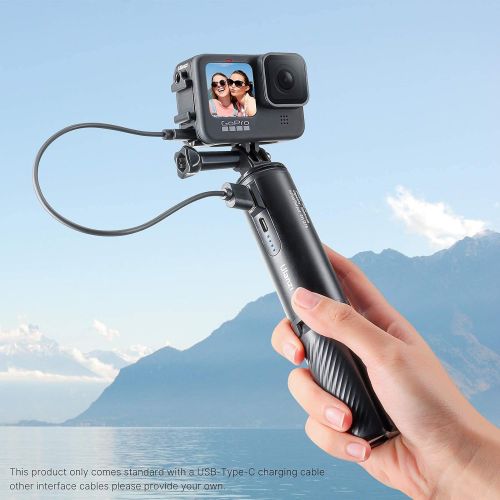  ULANZI Battery Handle Grip, BG-4 5000mAh Power Bank Grip for Camera Vlog, PD/QC Backup Charging Battery Tripod Monopod Handgrip Extension Power Bank