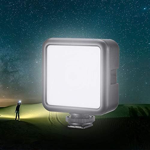  ULANZI VL49 2000mAh LED Video Light w 3 Cold Shoe, Rechargeable Soft Light Panel, Portable Photography Lighting for DJI OSMO Sony DSLR Canon Camera GoPro Vlogging