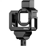 ULANZI G9-5 Housing Case for Gopro Hero 10 9, Aluminum Video Cage with 2 Cold Shoe Mount for Mic and Led Light, Protective Frame with 52mm Filter Adapter, Lens Cap, Compatible with