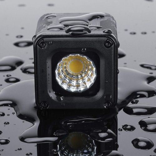  ULANZI L1 Pro Mini LED Light Waterproof LED Lighting with 20 Color Gels for Smartphone Camera Drone Photography,Video, Underwater,Compatible w DJI OSMO Action Gopro 10 9 8 iPhone D