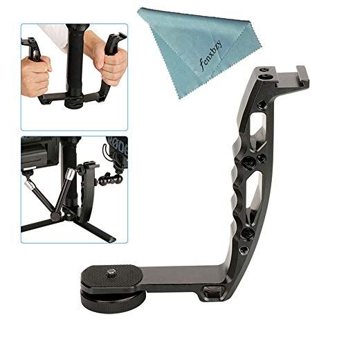  Ulanzi DH03 Aluminum Alloy Stabilizer L-Shaped Handle Bracket Stand Extended Mini Dual Handle Gimbal Accessories