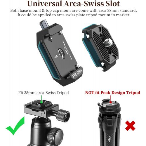  ULANZI F38 Camera Quick Release Plate w 1/4 to 3/8 Screw Thread, Quick Release System QR Plate Camera Tripod Mount Adapter for Sony Canon Monopod DSLR Stabilizer Slider DJI Switch