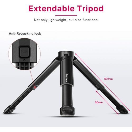  ULANZI MT-14 Extension Tripod, Mini Selfie Stick Tripod Stand Handle Grip for Canon G7X Mark III Sony RX100 VII A6400 A6600 Cameras Vlogging