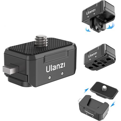  ULANZI Camera Quick Release Tripod Mount, Hummingbird DSLR QR Plate Adapter Vlog Filmmaking Quick Setup Kits for Canon/Sony/Nikon Fast Move Between Zhiyun Crane/Feiyu/DJI Ronin S/Moza/Tri