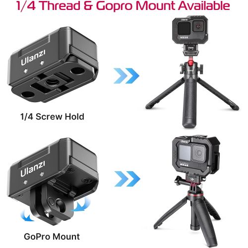  ULANZI Camera Quick Release Tripod Mount, Hummingbird DSLR QR Plate Adapter Vlog Filmmaking Quick Setup Kits for Canon/Sony/Nikon Fast Move Between Zhiyun Crane/Feiyu/DJI Ronin S/Moza/Tri