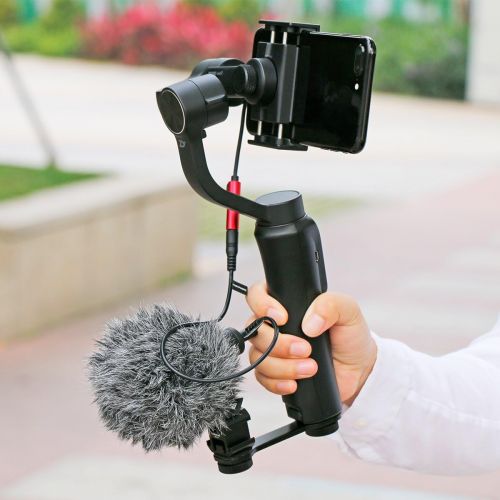  [아마존베스트]Ulanzi PT-3 Triple Cold Shoe Gimbal Microphone Mount Extenstion Bar, w 1/4 inch Adapter Video Light Microphone Mount Compatible for DJI OM 4/OSMO Mobile3/Zhiyun Smooth q 4/Feiyu Gi