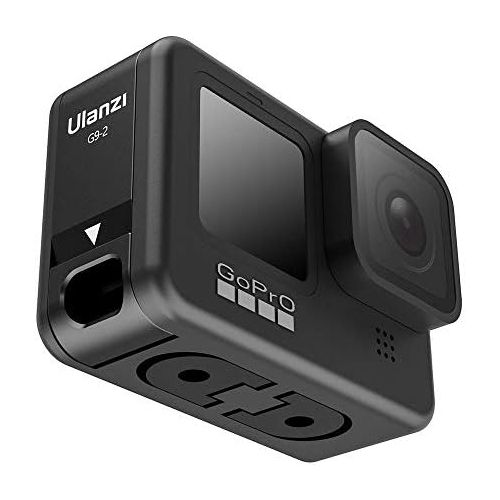  [아마존베스트]ULANZI G9-2 Battery Compartment Cover Removable Charging Port Adapter Aluminium for GoPro Hero Black 9