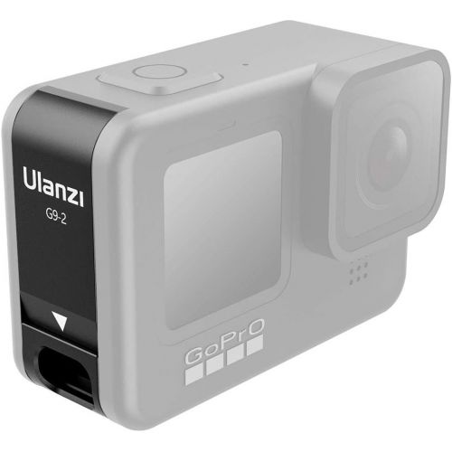  [아마존베스트]ULANZI G9-2 Battery Compartment Cover Removable Charging Port Adapter Aluminium for GoPro Hero Black 9