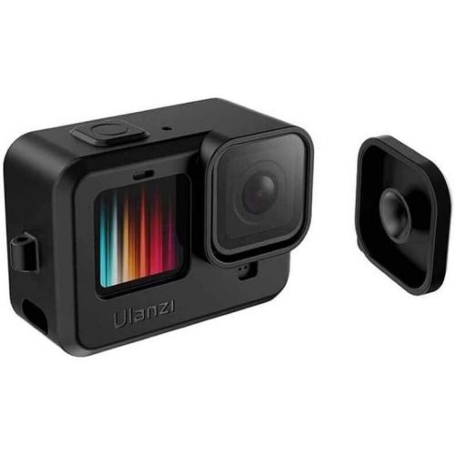  [아마존베스트]ULANZI G9-1 Protective Case with Lens Cap Silicone Vlogging Case Cage Compatible with GoPro Hero 9 Black