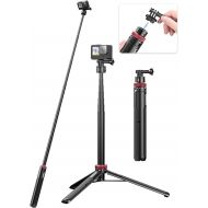 57in Selfie Stick Tripod - ULANZI Go Quick II Extendable Tripod Stand Magnetic Suction Quick Release Vlog Accessories Handle for GoPro Hero 11 10 9 8 7 6 5/Max/DJI OSMO Action Cam