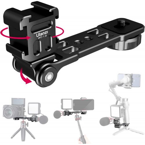  ULANZI Select Osmo Mobile 4 Mount, PT-13 Camera Bracket Tripod Cold Shoe Mount for Mic Light Stand Compatible with DJI Osmo Mobile 3 4 Zhiyun Smooth 4 q q2 Moza Mini s Hohem isteady Gimbals Stab