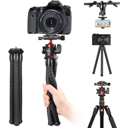  Flexible Camera Tripod Handheld - ULANZI Select MT-32 Adjustable Compact DSLR Vlog Selfie Stick, Acra Quick Release Ballhead Tripod Mount, Lightweight Cold Shoe Travel Tabletop Tri