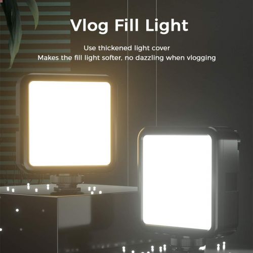  ULANZI Select VL-81 LED Video Light w Softbox, Portable Camera Photo Light CRI95+ 3200K-5600K Bi-Color 3000mAh Rechargeable Battery Dimmable Panel for DJI OSMO Mobile 3 Pocket Sony A6400 6500 Go