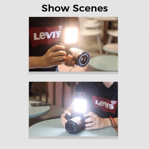  ULANZI Select VL-81 LED Video Light w Softbox, Portable Camera Photo Light CRI95+ 3200K-5600K Bi-Color 3000mAh Rechargeable Battery Dimmable Panel for DJI OSMO Mobile 3 Pocket Sony A6400 6500 Go