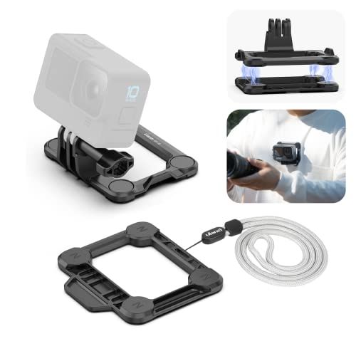  ULANZI Select Super Snap Magnetic Mount for Gopro - GP-16 Vlog Chest Mount Action Camera Quick Release Mounting System Compatible with Gopro Hero 10 9 8 7 6 5 Balck/GoPro Max/DJI Osmo Action 2/I