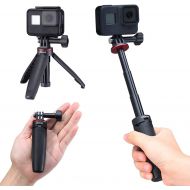 [아마존베스트]YILIWIT Extendable Selfie Stick for Gopro, Portable Vlog Selife Stick Tripod Stand for Gopro Hero 8/7/6/5 Black/Gopro Max DJI Osmo Action Insta 360 Action Camera Accessory Kits
