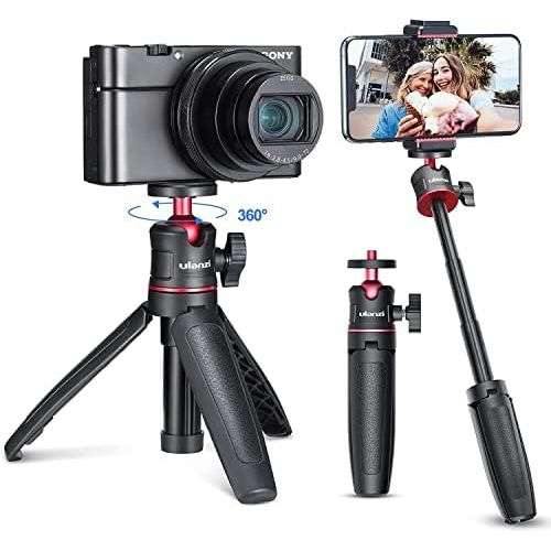  [아마존베스트]ULANZI Select ULANZI MT-08 Foldable Mini Handheld Tripod for Small Vlog Camera for Sony RX100 VII, for Canon G7X Mark III, Universal 1/4 Inch