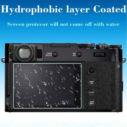  Screen Protector for Fujifilm X-T4 X100V Fuji XT4 X-100V Camera [3Pack] with Hot Shoe Cover, ULBTER 0.3mm 9H Hardness Tempered Glass Cover Anti-Scrach Anti-Fingerprint Anti-Bubble