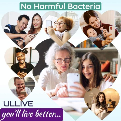  ULLIVE UV Phone Sanitizer and Wireless Charger & Aromatherapy Sterilizer Cleaners Disinfection Box for Cell Smartphone Mobile Phone iPhone and Mask, Jewelry, Glasses, Watches