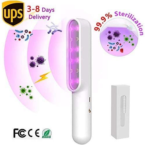  Ultima Life - Ultraviolet UVC Light Sanitizer Wand. UV light Sterilizer Against Germs, Bacteria, and Viruses at Home, Office, or Travel - USB Rechargeable