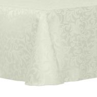 ULTIMATE TEXTILE Ultimate Textile Vintage Damask Somerset 60 x 120-Inch Oval Tablecloth Ivory Cream