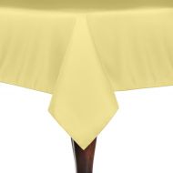 ULTIMATE TEXTILE Ultimate Textile -2 Pack- 60 x 84-Inch Rectangular Polyester Linen Tablecloth, Cornsilk Light Yellow