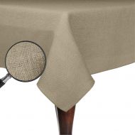 ULTIMATE TEXTILE Ultimate Textile -2 Pack- Faux Burlap - Havana 60 x 108-Inch Rectangular Tablecloth - Basket Weave, Natural