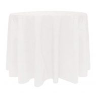 ULTIMATE TEXTILE Ultimate Textile -10 Pack- Embroidered Pintuck Taffeta 120-Inch Round Tablecloth White