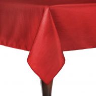 ULTIMATE TEXTILE Ultimate Textile -2 Pack- Reversible Shantung Satin - Majestic 60 x 144-Inch Rectangular Tablecloth, Holiday Red