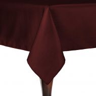 ULTIMATE TEXTILE Ultimate Textile -2 Pack- Reversible Shantung Satin - Majestic 60 x 90-Inch Rectangular Tablecloth, Burgundy Red