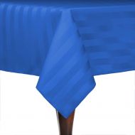 ULTIMATE TEXTILE Ultimate Textile -10 Pack- Satin-Stripe 60 x 108-Inch Rectangular Tablecloth, Cobalt Blue