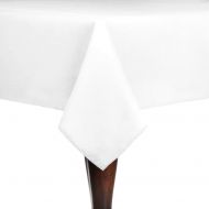 ULTIMATE TEXTILE Ultimate Textile -5 Pack- Cotton-Feel 72 x 120-Inch Rectangular Fine Dining Tablecloth, White