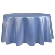 ULTIMATE TEXTILE Ultimate Textile Bridal Satin 108-Inch Round Tablecloth Periwinkle Blue