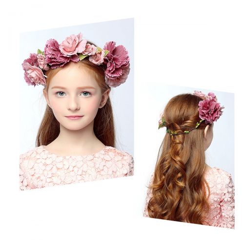  [아마존 핫딜]  [아마존핫딜]ULTNICE Ultnice Flower Wreath, Flower Crown Headband, Boho Bridal/Bridesmaid’s Hair Band for Women and Girls