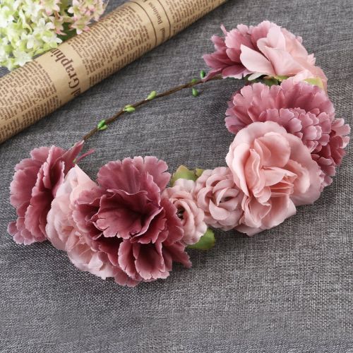  [아마존 핫딜]  [아마존핫딜]ULTNICE Ultnice Flower Wreath, Flower Crown Headband, Boho Bridal/Bridesmaid’s Hair Band for Women and Girls