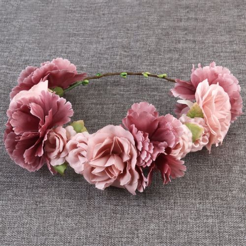  [아마존 핫딜]  [아마존핫딜]ULTNICE Ultnice Flower Wreath, Flower Crown Headband, Boho Bridal/Bridesmaid’s Hair Band for Women and Girls