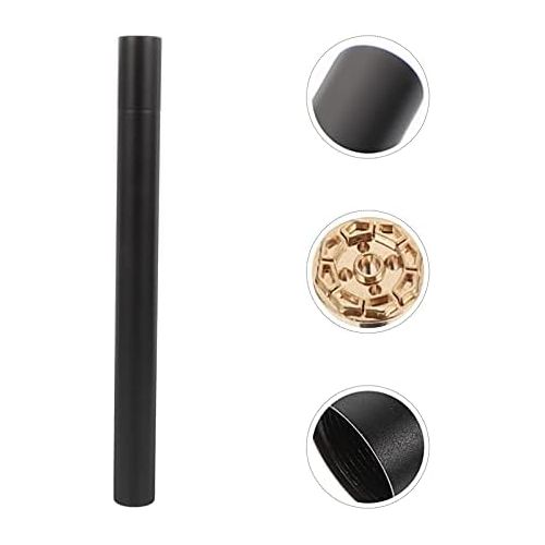  인센스스틱 ULTNICE Seamless Aluminum Round Straight Tubing Tube Incense Stick Burner Buddhist Home Decor Healing Meditation Yoga Relaxation Prayer Peace Black