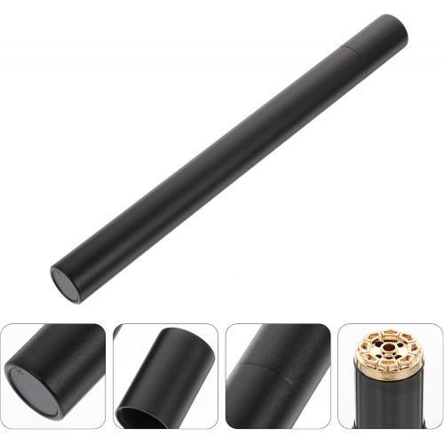  인센스스틱 ULTNICE Seamless Aluminum Round Straight Tubing Tube Incense Stick Burner Buddhist Home Decor Healing Meditation Yoga Relaxation Prayer Peace Black