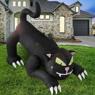 UMARDOO Halloween Inflatables Decorations,5FT Halloween Inflatable Black Cat with Led Lights Halloween Blow Up Yard Decorations Outdoor Lawn Decoration