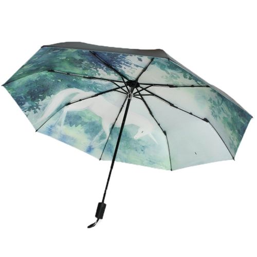  UMBREQI Folding Sunscreen Parasol Summer Waterproof Windproof Portable Sun Umbrella