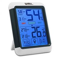 [아마존 핫딜]  [아마존핫딜]UMI Amazon Marke: Umi. Essentials Digital Thermometer Hygrometer Innen Raumthermometer mit luftfeuchtigkeit Raumklimakontrolle Temperatur und Luftfeuchtigkeitsmesser Monitor mit Min Ma