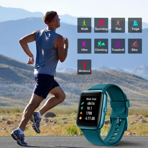 UMIDIGI Smart Watch Uwatch3 Fitness Tracker, Smart Watch for Android Phones, Activity Tracker Smartwatch for Women Men Kids, with Sleep Monitor All-Day Heart Rate 5ATM Waterproof