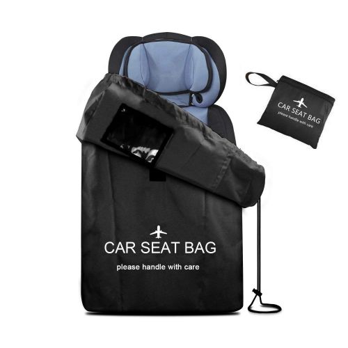  UMJWYJ Car Seat Bag Large Gate Check Travel Luaage Bag with Backpack Shoulder Straps, Lightweight Car Seat Storage Bag Stroller Carrier for Airplanes Trains