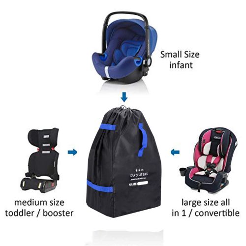  [아마존베스트]UMJWYJ Car Seat Travel Bag Adjustable Padded Backpack for Car Seats Car Seat Travel Tote Ideal Gate Check for...