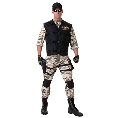  할로윈 용품UNDERWRAPS Mens Plus Size Adult Seal Team Costume-Standard