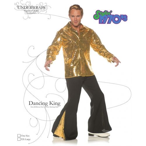  할로윈 용품UNDERWRAPS mens 1970s Disco Costume Set - Dancing King