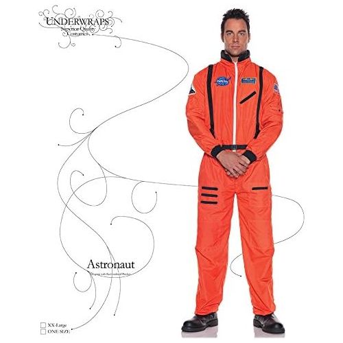 할로윈 용품UNDERWRAPS Mens Orange Astronaut Costume