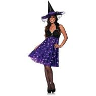 UNDERWRAPS Womens Sexy LED Light Up Witch Halloween Costume and Matching Witch Hat
