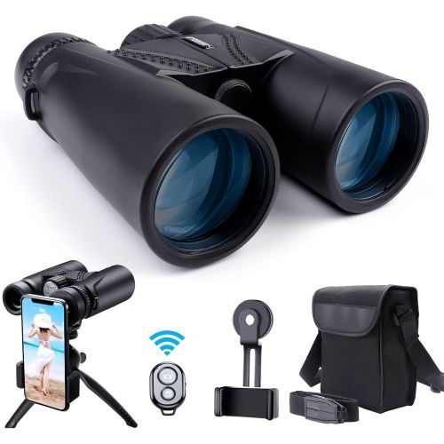  [아마존베스트]UNEGROUP Binoculars for Adults and Kids, 10x42 HD Low Light Vision Compact Binocular, Waterproof Lightweight Binocular Prism FMC BAK4 for Bird Watching Sports Games with Smartphone