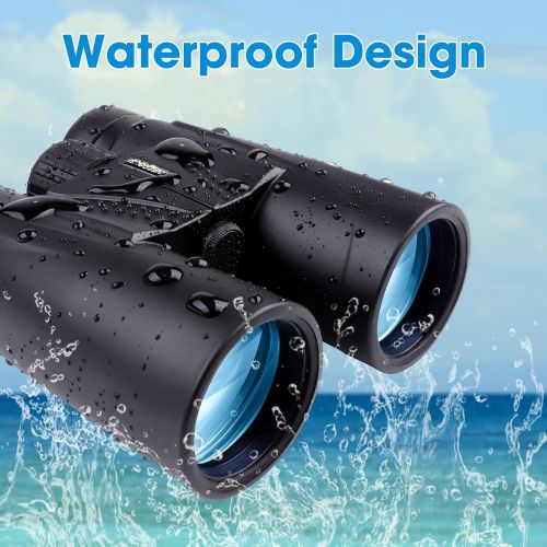  [아마존베스트]UNEGROUP Binoculars for Adults and Kids, 10x42 HD Low Light Vision Compact Binocular, Waterproof Lightweight Binocular Prism FMC BAK4 for Bird Watching Sports Games with Smartphone